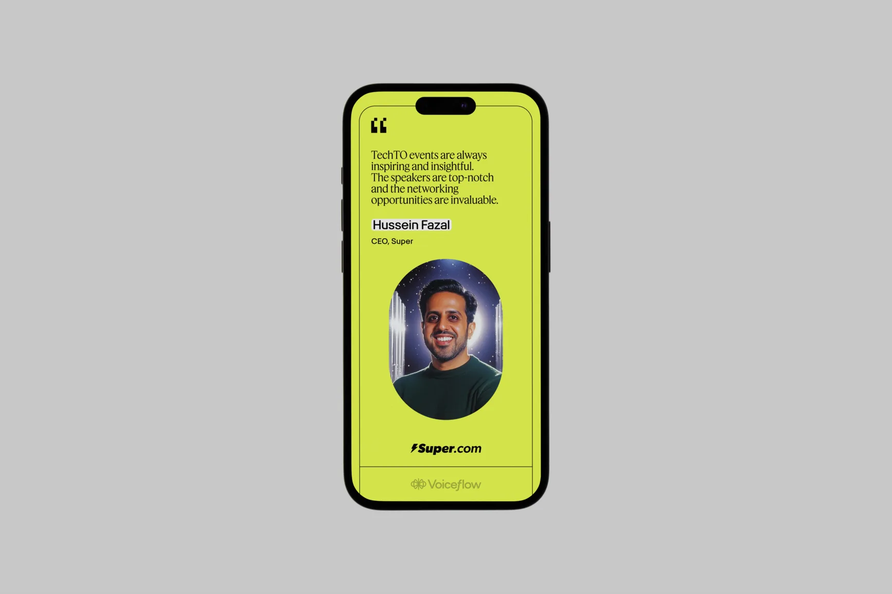 TechTO brand applied across event and social graphics