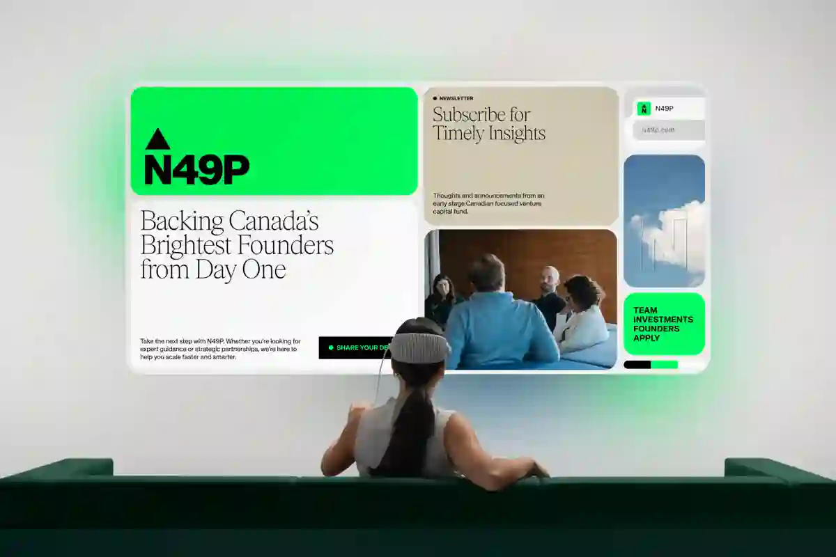 N49P — investor deck, website and brand for a venture-capital firm