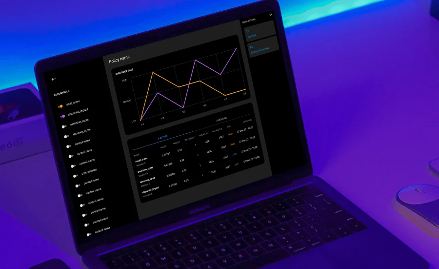 Laptop with Fairly AI interface on the screen